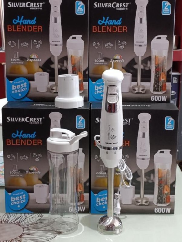 خلاط يدوي SilverCrest HB6079B-N – قوة 600 واط